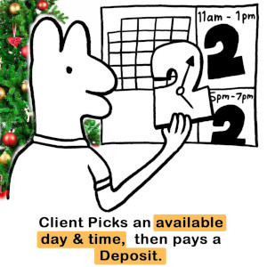 Step 3: Client picks an available date and time